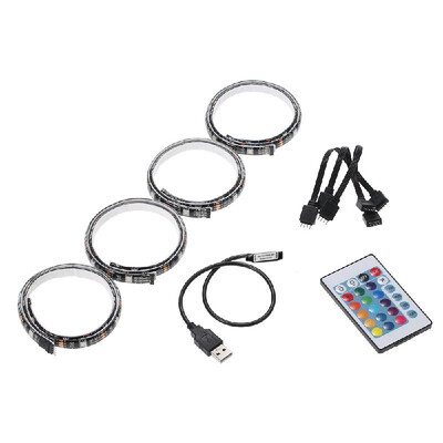 DC5V 28W RGB 3 Meters LED Strip Light Kit with IR Remote Control Controller USB Powered Operated Brightness Adjustable Dimmable
DC5V 28W RGB 3 Meters LED Strip Light Kit with IR Remote Control Controller USB Powered Operated Brightness Adjustable Dimmable