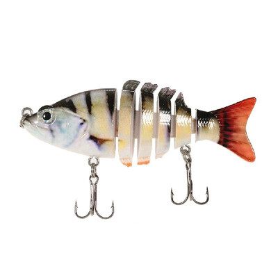 85mm 11g 33" 6-segement Multi Jointed Fishing Life-like Hard Lure Minnow Swimbait Bait 2 Treble VMC Hooks
85mm 11g 33" 6-segement Multi Jointed Fishing Life-like Hard Lure Minnow Swimbait Bait 2 Treble VMC Hooks