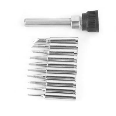 Greensen 11Pcs 900M-T Series Soldering Iron Tip Head Set Replacement Parts for 936 Soldering Station