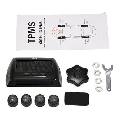 KKmoon TPMS Wireless Real-time Tire Pressure Monitoring System Solar Energy with Clear LCD Display 4 Internal Sensors Alarm Functi
KKmoon TPMS Wireless Real-time Tire Pressure Monitoring System Solar Energy with Clear LCD Display 4 Internal Sensors Alarm Functi