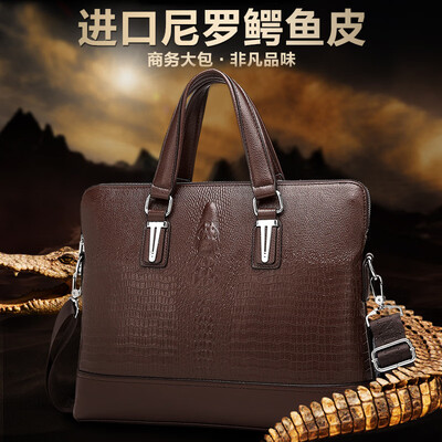 Mens bag crocodile business briefcase shoulder portable briefcase casual business mens bag cross section Messenger bag
Mens bag crocodile business briefcase shoulder portable briefcase casual business mens bag cross section Messenger bag