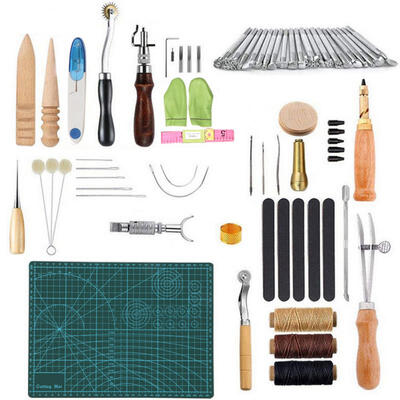 Greensen 50pcs DIY Hand-work Craft Leather Hand Sewing Tools Needle Wax Thread Punch Hole Tool Kit
Greensen 50pcs DIY Hand-work Craft Leather Hand Sewing Tools Needle Wax Thread Punch Hole Tool Kit