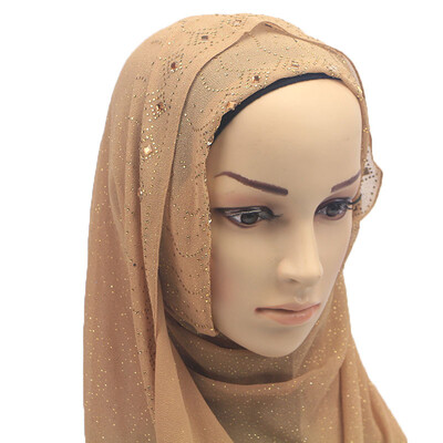 Turban pearl chiffon gold hot drilling long term long scarf Hui female scarf shawl foreign trade wholesale
Turban pearl chiffon gold hot drilling long term long scarf Hui female scarf shawl foreign trade wholesale