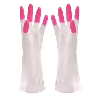 Long Sleeve Kitchen Dish Washing Rubber Gloves Household Cleaning Gloves