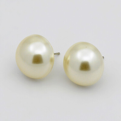 Dome Acrylic Pearl Beaded Ear Studs with Steel Pins&Plastic Ear Nuts OldLace 20mm Pin 08mm
Dome Acrylic Pearl Beaded Ear Studs with Steel Pins&Plastic Ear Nuts OldLace 20mm Pin 08mm