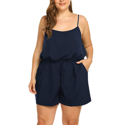 Starmoon Women Summer Plus Size Solid Sleeveless V-Neck Rompers Short Jumpsuits Rompers
Starmoon Women Summer Plus Size Solid Sleeveless V-Neck Rompers Short Jumpsuits Rompers