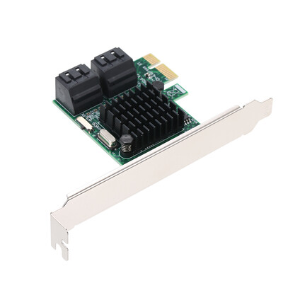 PCI-E SATA III 4 Ports Adapter Card PCI Express to SATA Controller Card SATA Expansion Card with Low Profile Bracket
PCI-E SATA III 4 Ports Adapter Card PCI Express to SATA Controller Card SATA Expansion Card with Low Profile Bracket