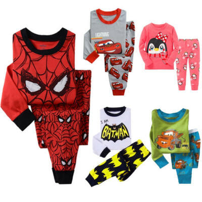 Boy Girls Cartoon Pyjamas Kids Tracksuit Outfits T-Shirt Bottoms 1-8T Christmas
Boy Girls Cartoon Pyjamas Kids Tracksuit Outfits T-Shirt Bottoms 1-8T Christmas