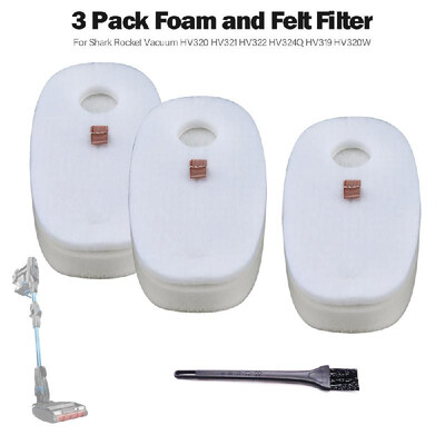 4 Pack Vacuum Foam&Felt Filter Set for Shark Rocket Vacuum HV320 HV321 HV322 HV324Q HV319 HV320W
4 Pack Vacuum Foam&Felt Filter Set for Shark Rocket Vacuum HV320 HV321 HV322 HV324Q HV319 HV320W