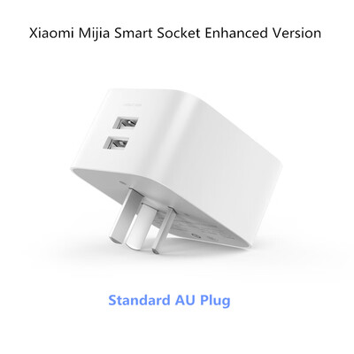 Original Xiaomi MiJia Mi Smart Socket Enhanced Version Wireless WiFi Remote Control Time Setting Electricity statistics USB Plug
Original Xiaomi MiJia Mi Smart Socket Enhanced Version Wireless WiFi Remote Control Time Setting Electricity statistics USB Plug