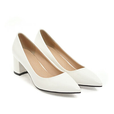 IDIFU Womens Chic Pointed Toe Pump - Burnished Solid Color Low Cut - Slip on Block Heels Work Shoes
IDIFU Womens Chic Pointed Toe Pump - Burnished Solid Color Low Cut - Slip on Block Heels Work Shoes