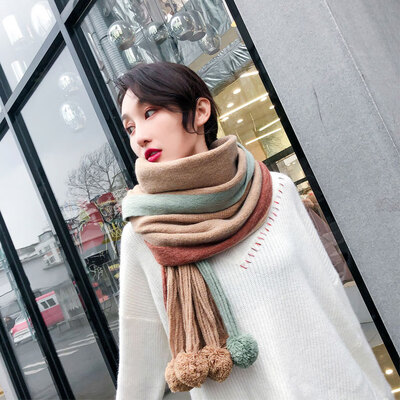 Korean version of the wild hair ball scarf female new autumn&winter thick warm student shawl Harajuku soft sister girl collar
Korean version of the wild hair ball scarf female new autumn&winter thick warm student shawl Harajuku soft sister girl collar