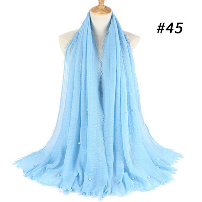 Cotton&linen crumpled monochrome womens scarf hot two-headed pearl accessories headscarf girls
Cotton&linen crumpled monochrome womens scarf hot two-headed pearl accessories headscarf girls