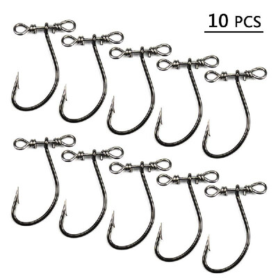 10PCS 20PCS Barbed Fishing Hook Carbon Steel Fishing Hook Worm Soft Bait Hooks Jig Fishing Hooks with Swivel
10PCS 20PCS Barbed Fishing Hook Carbon Steel Fishing Hook Worm Soft Bait Hooks Jig Fishing Hooks with Swivel