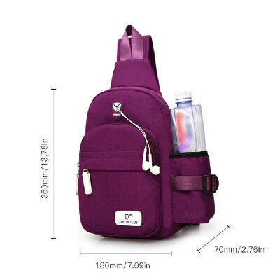 Waterproof Nylon Sling Bag Crossbody Backpack Large Capacity Chest Shoulder Pack with Bottle Holder for Daily Travel Outdoor Hikin
Waterproof Nylon Sling Bag Crossbody Backpack Large Capacity Chest Shoulder Pack with Bottle Holder for Daily Travel Outdoor Hikin