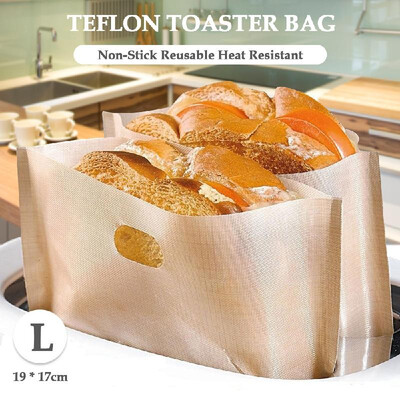 Toaster Bag Non-Stick Reusable Heat Resistant Teflon Toaster Bag for Grilled Cheese Sandwich Bread
Toaster Bag Non-Stick Reusable Heat Resistant Teflon Toaster Bag for Grilled Cheese Sandwich Bread