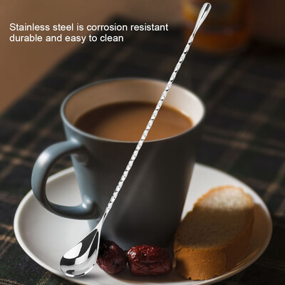 1Pc Stainless Steel Cocktail Spoon Beverage Coffee Mixing Layering Tool with Long HandleStainless Steel Cocktail Spoon
1Pc Stainless Steel Cocktail Spoon Beverage Coffee Mixing Layering Tool with Long HandleStainless Steel Cocktail Spoon