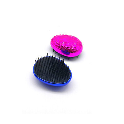 BA LI Diamond Shun Hair Comb Electroplated Egg Comb Plastic Shun Hair Comb 13375