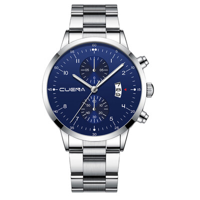 Gobestart CUENA Mens Business Steel Belt Watch Three Eyes Calendar Quartz Watch
Gobestart CUENA Mens Business Steel Belt Watch Three Eyes Calendar Quartz Watch