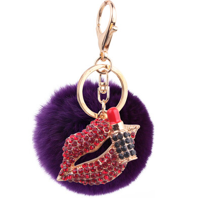 8cm Rex Rabbit Fur Ball Red Lip Key Keychain New Plating Alloy Diamond Ball Bag Car Ornament
8cm Rex Rabbit Fur Ball Red Lip Key Keychain New Plating Alloy Diamond Ball Bag Car Ornament