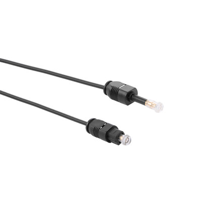 Gold-plated Toslink to Mini Toslink Digital Optical Fiber Square to Round Interface 35mm Audio Cable 150cm Black
Gold-plated Toslink to Mini Toslink Digital Optical Fiber Square to Round Interface 35mm Audio Cable 150cm Black
