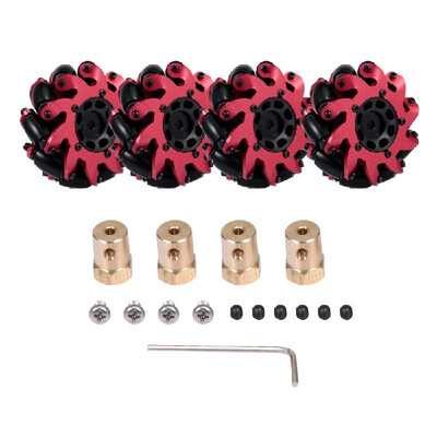 Heavy Duty Drive 4WD Mecanum Wheel Robot Kit Omnidirectional Mecanum Wheel with Coupling for 110 RC Truck Buggy Car Robot 4PCS
Heavy Duty Drive 4WD Mecanum Wheel Robot Kit Omnidirectional Mecanum Wheel with Coupling for 110 RC Truck Buggy Car Robot 4PCS