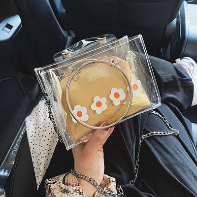 Summer transparent small bag female 2019 new wave Korean version of the wild Messenger bag chain small fresh hand-held jelly package
Summer transparent small bag female 2019 new wave Korean version of the wild Messenger bag chain small fresh hand-held jelly package