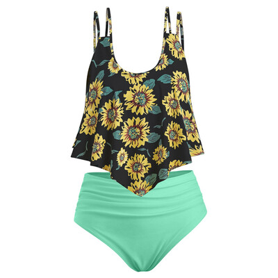 Roseonmyhand Women Two Pieces Bathing Suits Top Ruffled With High Waisted Bottom Bikini Set
Roseonmyhand Women Two Pieces Bathing Suits Top Ruffled With High Waisted Bottom Bikini Set