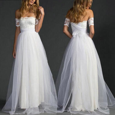 Women Long Lace Evening Formal Cocktail Party Ball Gown Prom Bridesmaid Dress
Women Long Lace Evening Formal Cocktail Party Ball Gown Prom Bridesmaid Dress