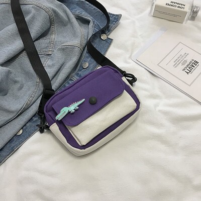 Fashion temperament color crossbody bag chic casual wild shoulder bag female 2019 new cartoon cute canvas bag
Fashion temperament color crossbody bag chic casual wild shoulder bag female 2019 new cartoon cute canvas bag