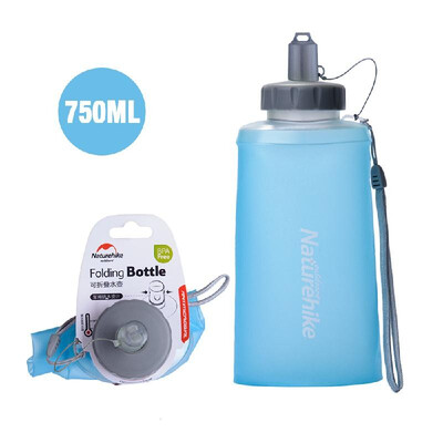 750ML 500ML Collapsible Water Bottle Anti-bacterial Hydration Soft Bottle Wide Mouth Water Container Sports Bottle