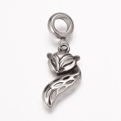 304 Stainless Steel European Dangle Beads Large Hole Pendants Fox Antique Silver 325mm Hole 5mm Pendant 225x13x3mm
304 Stainless Steel European Dangle Beads Large Hole Pendants Fox Antique Silver 325mm Hole 5mm Pendant 225x13x3mm
