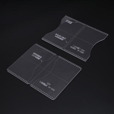 Greensen 2 pcs Leathercraft Clear Acrylic Leather Template Kit Tool for DIY Short Wallet
Greensen 2 pcs Leathercraft Clear Acrylic Leather Template Kit Tool for DIY Short Wallet