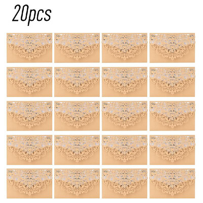 20Pcs Pearl Paper Laser Cut Wedding Invitation Cards Greeting Card Kits Event Party Supplies with Blank Inner Sheet
20Pcs Pearl Paper Laser Cut Wedding Invitation Cards Greeting Card Kits Event Party Supplies with Blank Inner Sheet