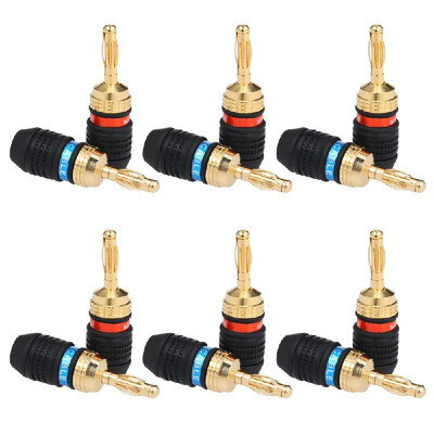 Banana Plug Red & Black Connector Speaker Corrosion-Resistant Banana Connector Left&Right Channels for Audio Video Amplifier
Banana Plug Red & Black Connector Speaker Corrosion-Resistant Banana Connector Left&Right Channels for Audio Video Amplifier