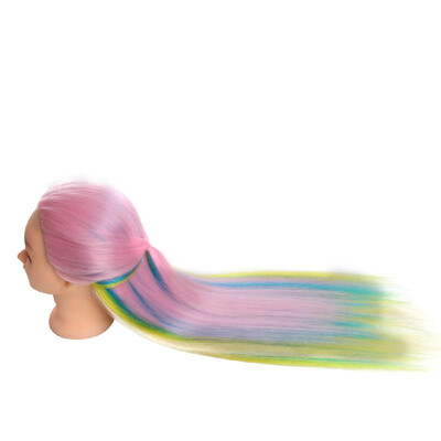High-temperature Synthetic Fiber Synthetic Multicolor Gradient Hair Training Models Long Hair 6 Types Optional
High-temperature Synthetic Fiber Synthetic Multicolor Gradient Hair Training Models Long Hair 6 Types Optional