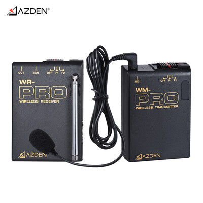 AZDEN WLX-PRO VHF Wireless Lapel Microphone Mic Transmitter Receiver System 2 Switchable Frequencies Over 100ft Effective Range fo
AZDEN WLX-PRO VHF Wireless Lapel Microphone Mic Transmitter Receiver System 2 Switchable Frequencies Over 100ft Effective Range fo