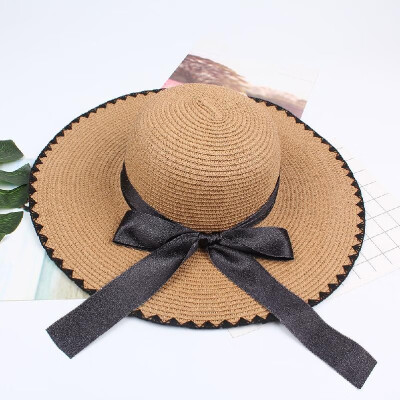 Women Sun Straw Hat Contrast Bowknot Wide Large Brim Foldable Floppy Casual Summer Beach Cap
Women Sun Straw Hat Contrast Bowknot Wide Large Brim Foldable Floppy Casual Summer Beach Cap