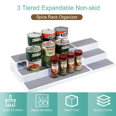 3 Tiered Expandable Spice Rack Organizer Non-skid Pantry Organizer&Storage for Kitchen Refrigerator Bathroom Craft Room
3 Tiered Expandable Spice Rack Organizer Non-skid Pantry Organizer&Storage for Kitchen Refrigerator Bathroom Craft Room