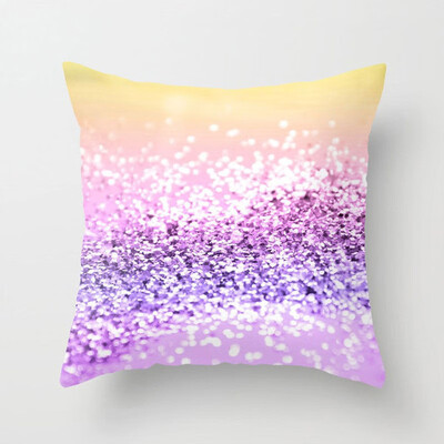 1Pcs Shining Colour Peach Skin Pillow Case Cover Slipcover Decorative Home Room Cushion Cover Throw Pillow 45x45cm