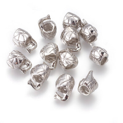 Large Hole Beads Alloy European Stopper Beads Snail Platinum 8mm wide 12mm high hole 42mm 
Large Hole Beads Alloy European Stopper Beads Snail Platinum 8mm wide 12mm high hole 42mm