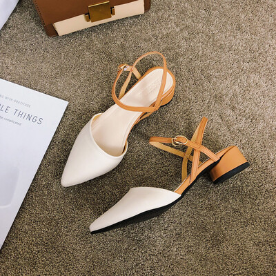 Sandals fairy wind students spring&summer Baotou buckle belt Joker thick with female shoes
Sandals fairy wind students spring&summer Baotou buckle belt Joker thick with female shoes