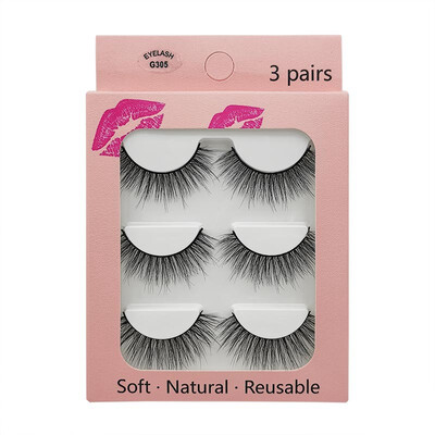 Natural Dense Slender Handmade Reusable Fake Eye Lashes long makeup eyelash extension 3 Pairs 3D Imitation Mink False Eyelashes
Natural Dense Slender Handmade Reusable Fake Eye Lashes long makeup eyelash extension 3 Pairs 3D Imitation Mink False Eyelashes
