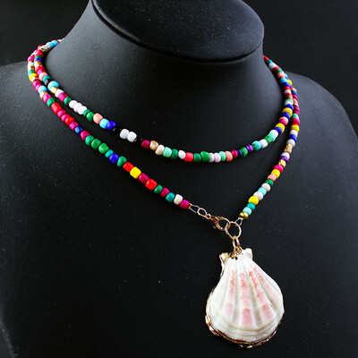 Colorful Seed Beads Choker for Women Bohemian Summer Chic Bib Collier Femme Cowrie Shell Dropshipping Fashion Trendy 2019
Colorful Seed Beads Choker for Women Bohemian Summer Chic Bib Collier Femme Cowrie Shell Dropshipping Fashion Trendy 2019