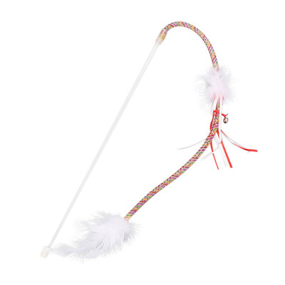 Cat Kitten Play Interactive Fun Toy Cat Teaser Wand Pet Colorful Feather Toys For Cats Colorful Soft Long Tube Tease Cat Toy
Cat Kitten Play Interactive Fun Toy Cat Teaser Wand Pet Colorful Feather Toys For Cats Colorful Soft Long Tube Tease Cat Toy