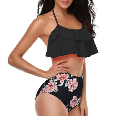 Roseonmyhand Women Two Piece Plus Size Sexy Backless Halter Floral Printed Swimwear Set
Roseonmyhand Women Two Piece Plus Size Sexy Backless Halter Floral Printed Swimwear Set