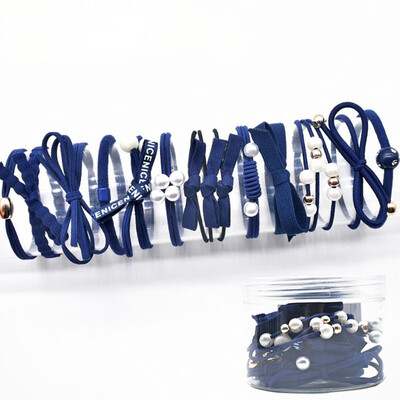 Fashion Headwear Set Small Fresh Hair Band Hair Accessories Women Hair Ponytail Rubber Band Sweet Head Rope Scrunchie 12PCSSet