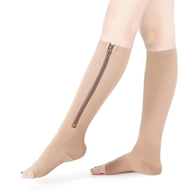 Breathable Compression Socks With Open Toe Toeless Leg Support Stocking Knee High Socks with Zipper
Breathable Compression Socks With Open Toe Toeless Leg Support Stocking Knee High Socks with Zipper