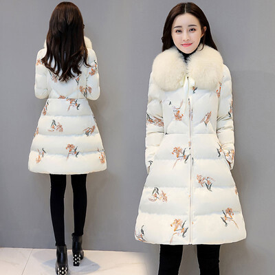 Winter new Korean style temperament lady fashion elegant printing long style cotton dress female 2018
Winter new Korean style temperament lady fashion elegant printing long style cotton dress female 2018
