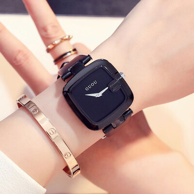Ancient European fashion simple watch black shell 5008